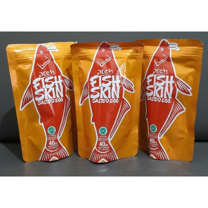 

SUPER PROMO!!! fish skin salted egg aceh PREMIUM