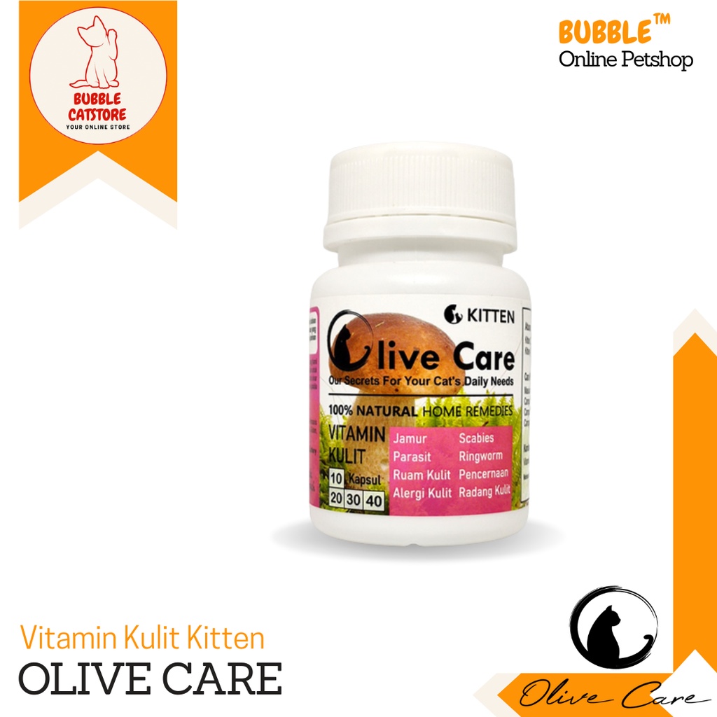 [Biji] Olive Care Vitamin Kucing Kesehatan Kulit Kitten