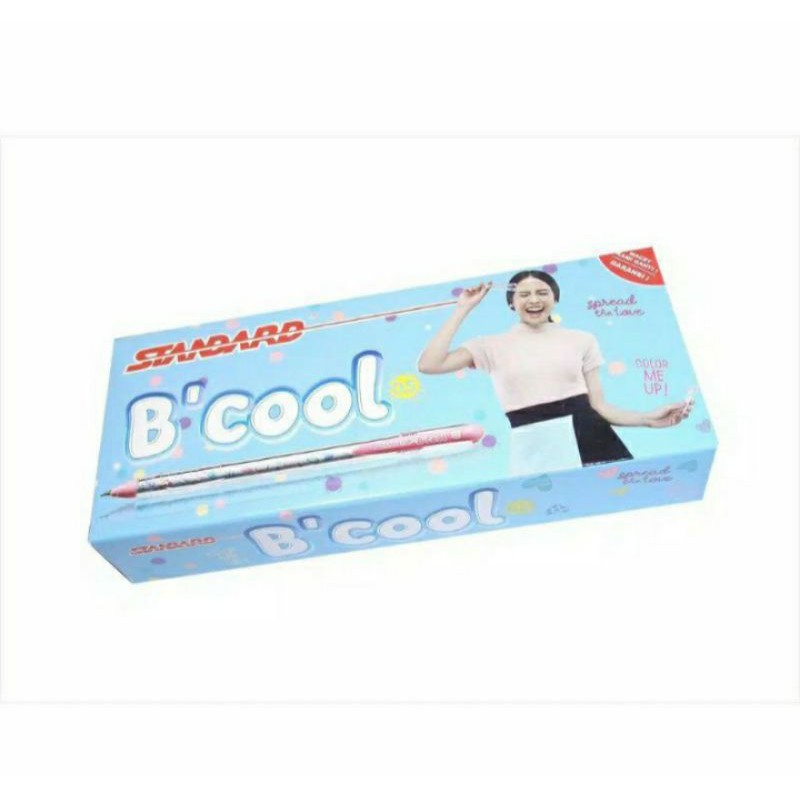 

STANDARD Pen Pulpen Bcool 0.5 isi 12 B'Cool 0,5 Bulpen / Ballpoint / Bolpen / Bolpoin / Polpen HITAM