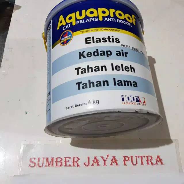 Aquaproof 4kg Cat pelapis anti bocor tahan lama cat tembok genteng
Elastis
Kedap Air