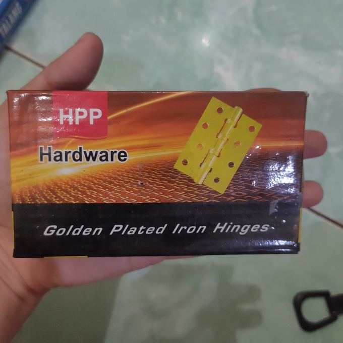 Engsel kecil / Engsel Tipis / Engsel Rata 2 Inchi  Kuningan (HPP)