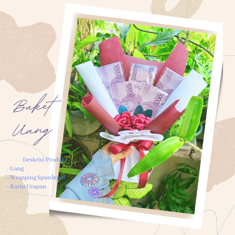 Buket Uang Asli/buket uang/buket/buket wisuda/buket murah/buket bunga