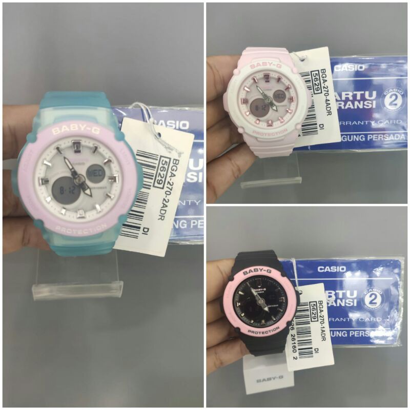JAM TANGAN CASIO BABY-G BGA-270 ORI NEW BGA-270 RUBBER