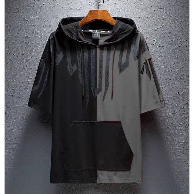 BAJU HOODIE PRIA CARVEN LENGAN PENDEK