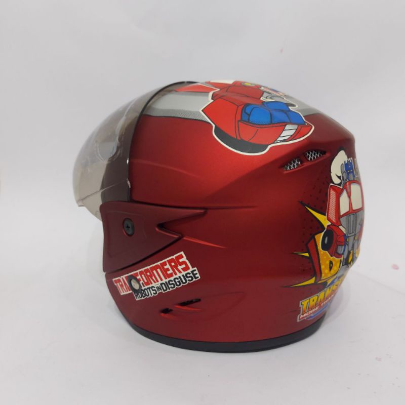 Helm Anak SNI SKY Karakter Transformer Usia 3 SD 9 Tahun