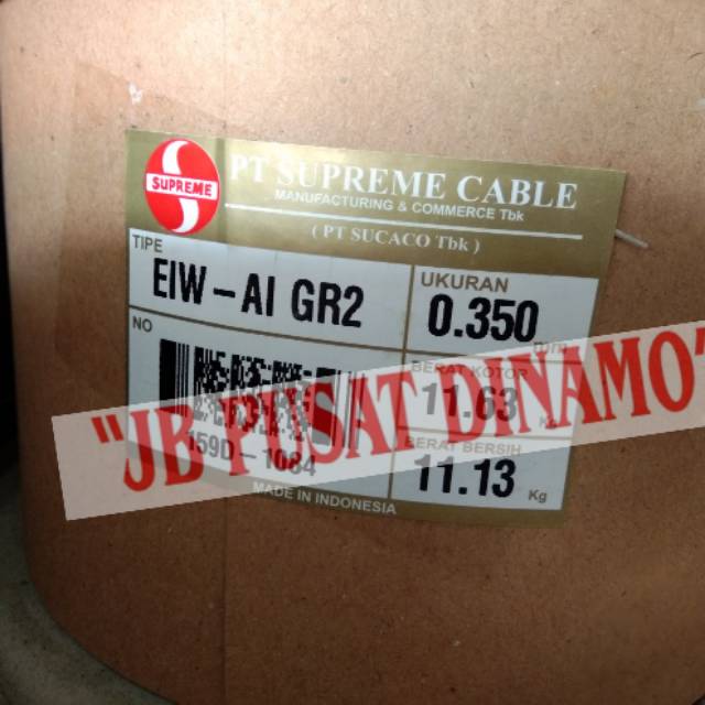 Kawat tembaga email 0.35 0,35 mm Supreme EIW AI gulung dinamo