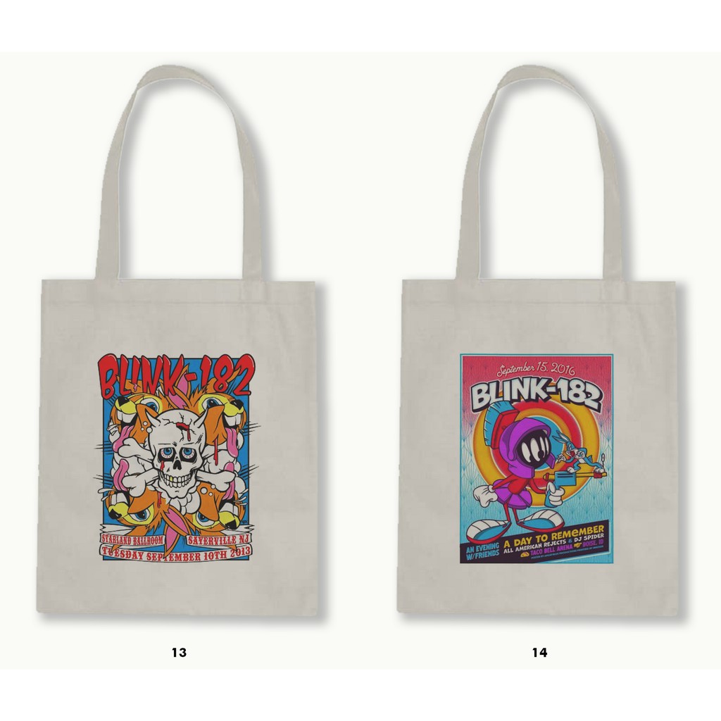 TOTE BAG BLACU 30X40 - BLINK 182 #2