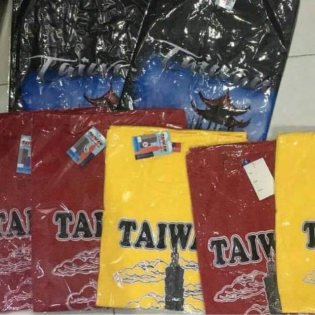 Kaos negara taiwan (hitam, warna atau putihh)