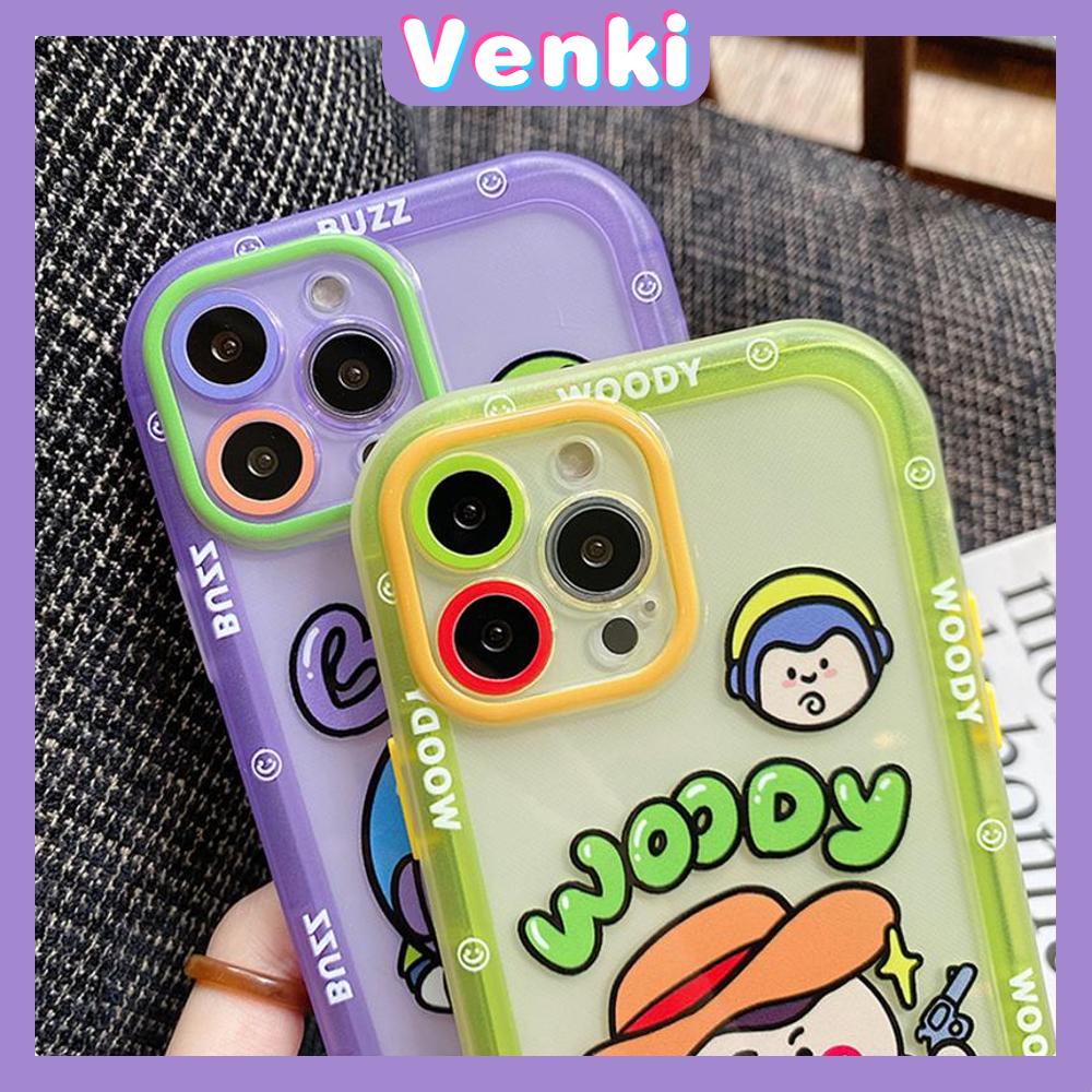 iPhone Case Silicone Soft Case Clear Case Fluorescent Color Airbag Shockproof Protection Camera Cartoon Cute Compatible For iPhone 11 Pro Max 13 Pro Max 12 Pro Max 7Plus xr XS Max