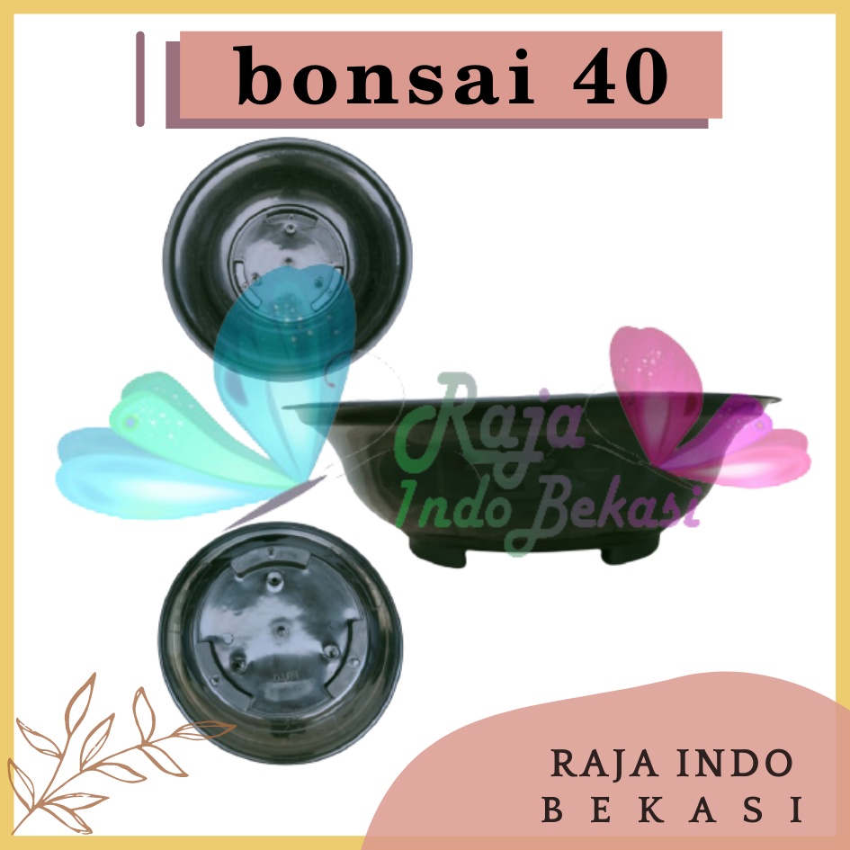 Only Gosend Pot Bonsai Gbl 40 / Pb 40 Hitam - Pot Tanaman Plastik Bonsai 40 Cm - Pot Adenium Sikas