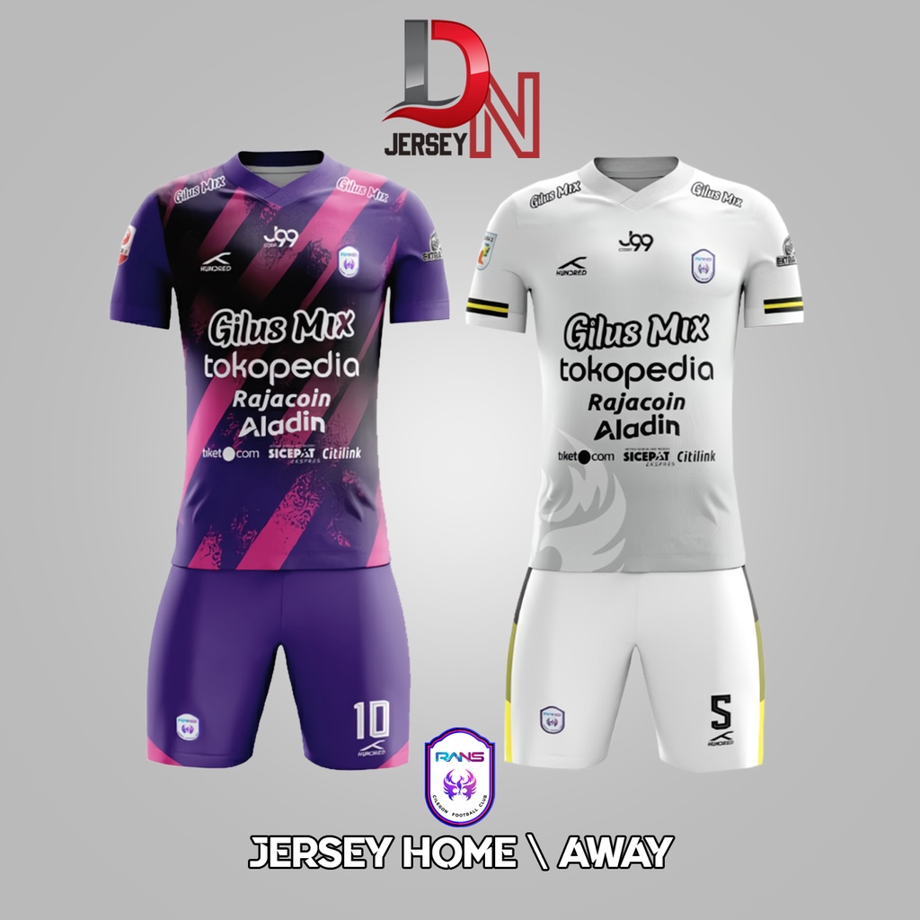 JERSEY RANS CILEGON FC 1 STEL MUSIM 2021 2022 HOME AWAY (FREE REQUEST NAMA + NOMOR)