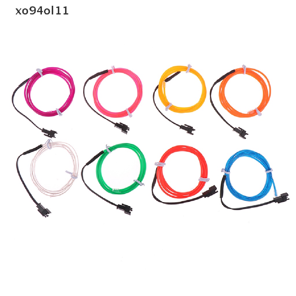 (hotsale) Lampu Neon LED Tali Tabung Kawat EL Flexible 1M Untuk Dekorasi Pesta Dansa