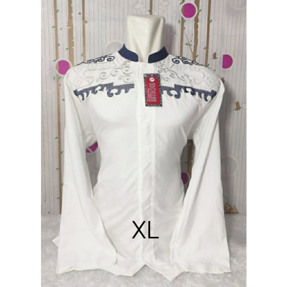 BAJU KOKO ABDILLAH WARNA PUTIH LENGAN PANJANG