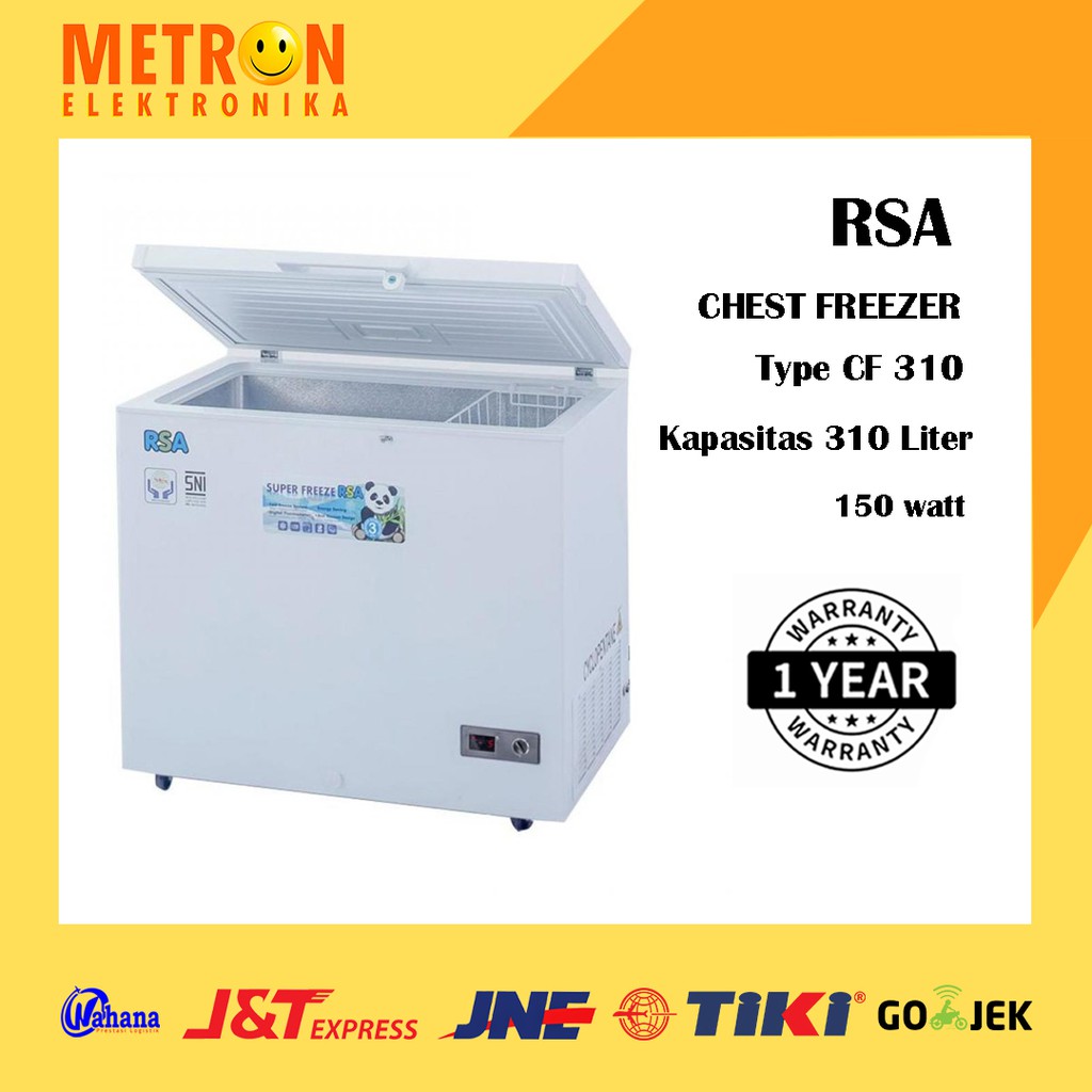 RSA CF 310 - CHEST FREEZER 310 LT / FREEZER BOX / CF310