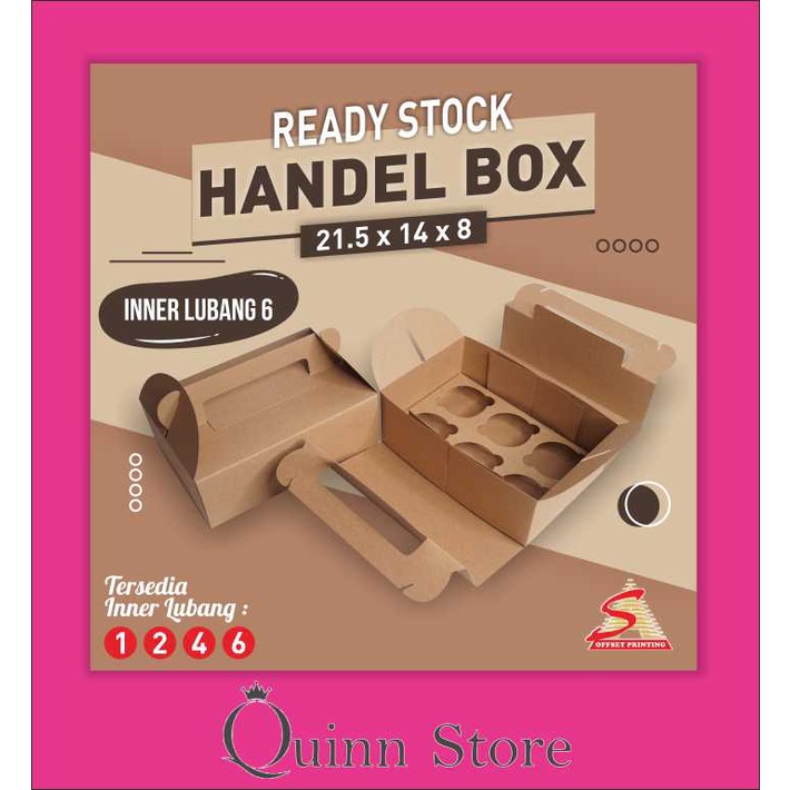 

Handle Box/Cupcake Box 21,5 x 14 x 8