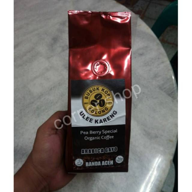 

Biji Kopi/Roasted Beans Peaberry Gayo Ulee Kareng 200gr