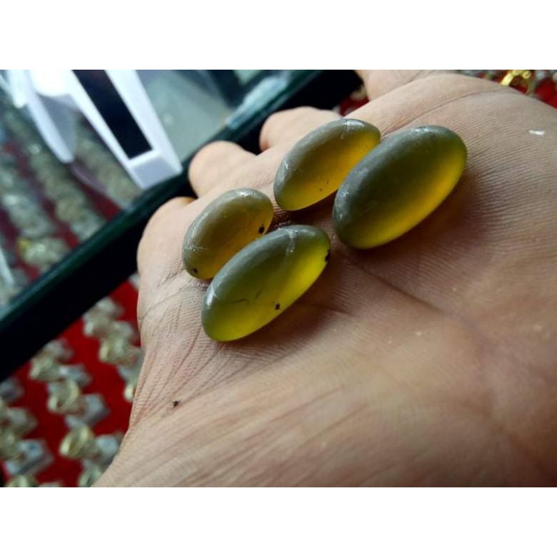 bahan batu akik pola kasar idocrase bio solar