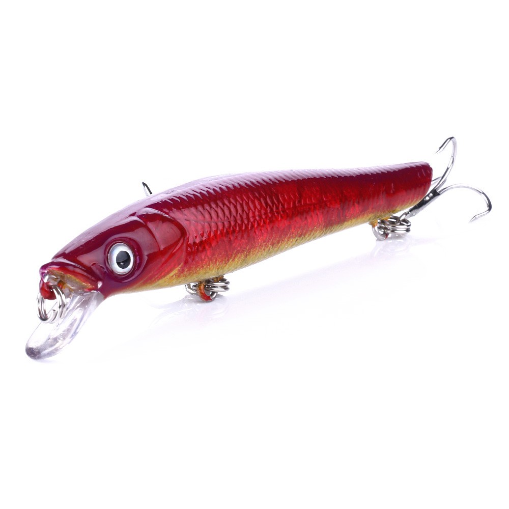 Hengjia 1pc Umpan Pancing Hardlure Tiruan Bentuk Ikan Kecil 9.5cm 8.8g