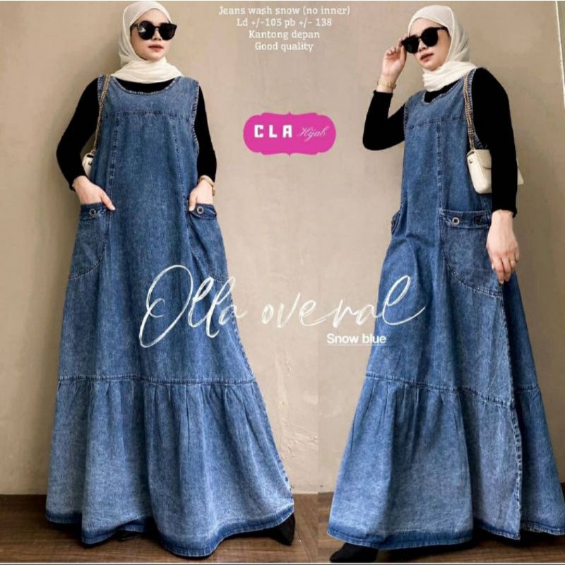 OLLA OVERALL VISKA OVERALL JEANS HUNAN JEANS KEKINIAN