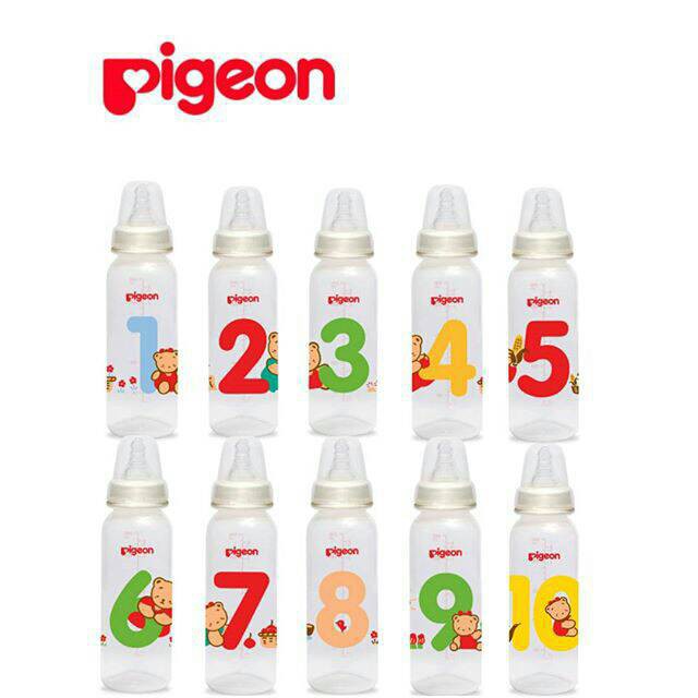 Pigeon PP 240ml Angka Botol Susu Anak