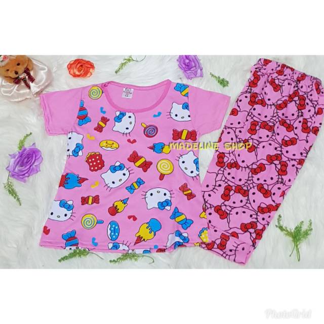 Setelan celana  panjang anak  perempuan Baju anak  Hello  