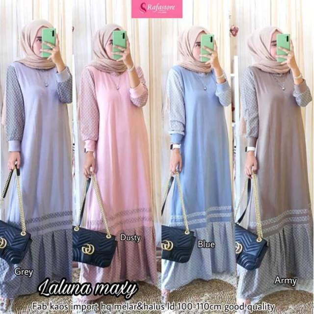 Laluna maxy ori solo terlaris//termurah//best seller