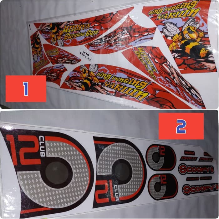 Striping Motor Fino Thailand style stiker fino custom thailook