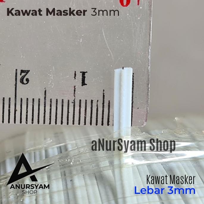 Kawat Masker 3 mm Per 1 Meter / Single Cord Kawat Hidung anursy44 Juara