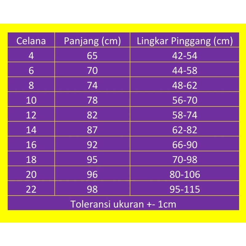 Celana Panjang Hitam Pinggang Karet Seragam Sekolah FAJAR