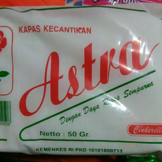 kapas kecantikan astra cinderella