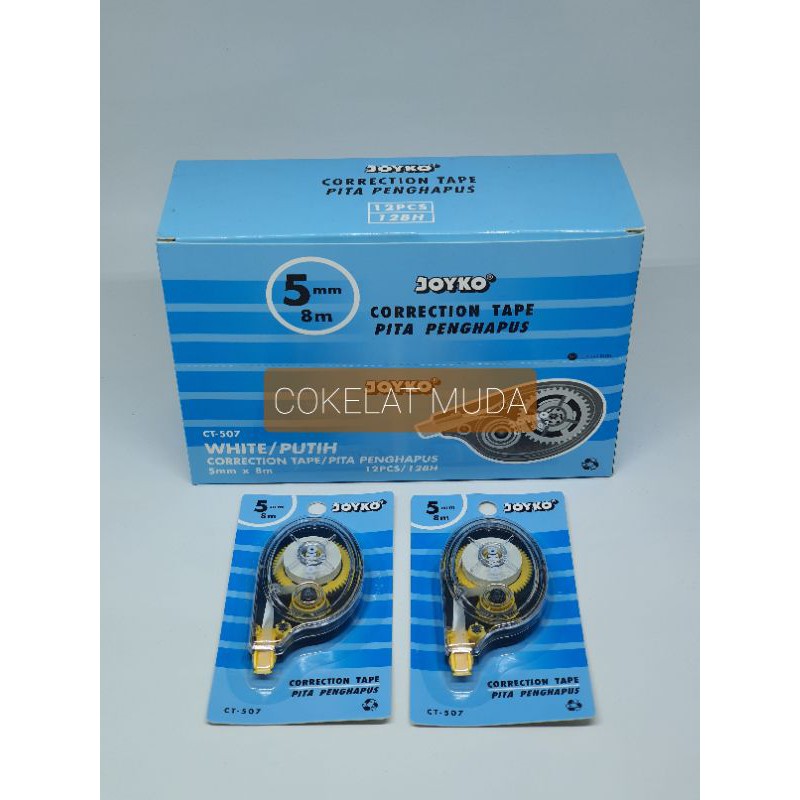 

Correction Tape (Tip-Ex) Kertas Joyko CT-507 5x8 (Pcs)