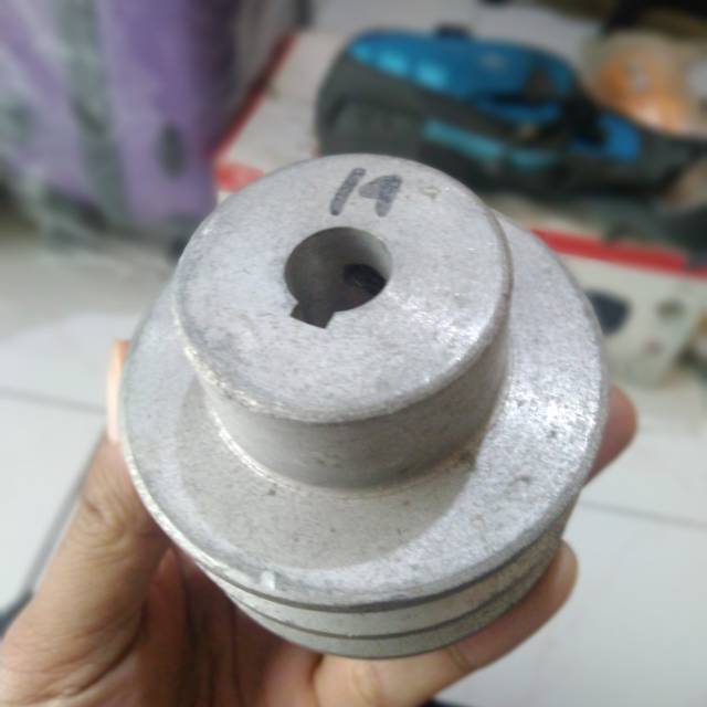 Puli Dinamo Penggerak Ukuran 14 dua Jalur