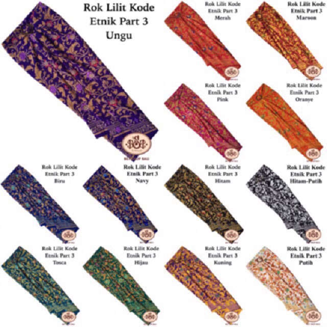 BILY SHOP BALI Rok Lilit Etnik Part 3 Polyester Free BILY SHOP BALI Rok Lilit Etnik Part 3 Polyester Free