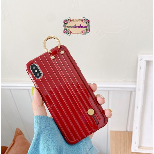 Case softcase luggage koper handgrip oppo samsung vivo xiaomi realme iphone all type SB526