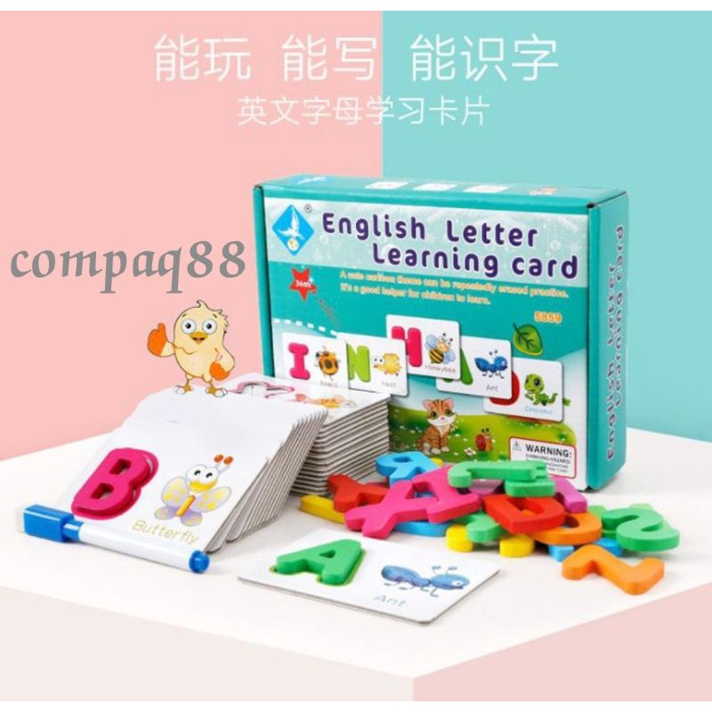 Mainan Edukasi ENGLISH LETTER LEARNING CARD