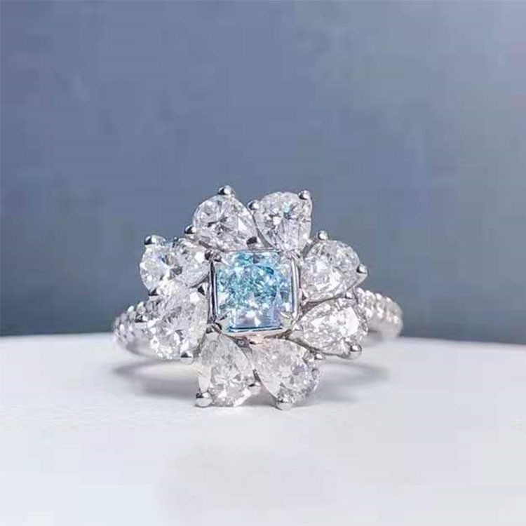 Cincin Adjustable Desain Hati Bahan Stainless Steel 925 Hias Zircon Warna Pink Untuk Wanita