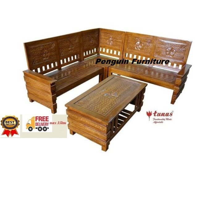 KURSI TAMU/KURSI TERAS KT PADMA SET L SUDUT + JOK