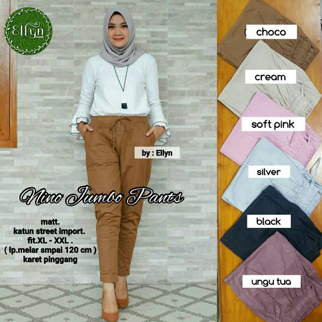 Nino jumbo pants / celana besar / celana big size