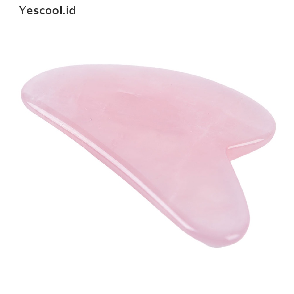 1pc Papan Scraper Pijat Guasha Giok Kuarsa Alami Untuk Alat Relaksasi