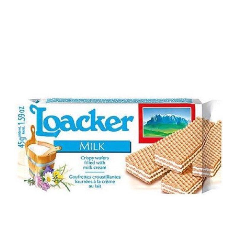 

Loacker Wafer Milk 2 x 45 gr