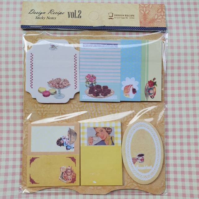 

vintage design recipe vol.2 sticky note for scrapbook and journal
