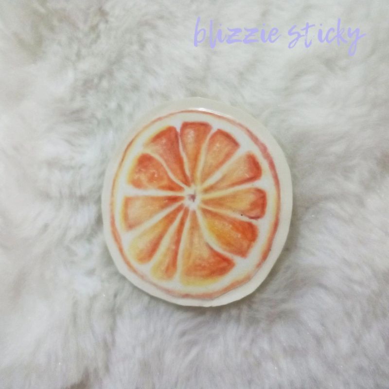 

handmade dried orange slice sticker