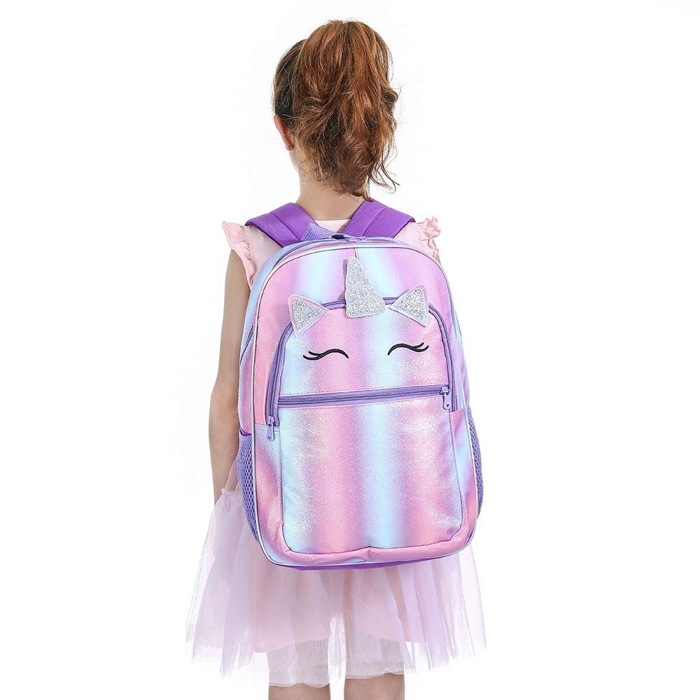 tas unicorn besar glitter tu056 ransel anak perempuan sd backpack sekolah