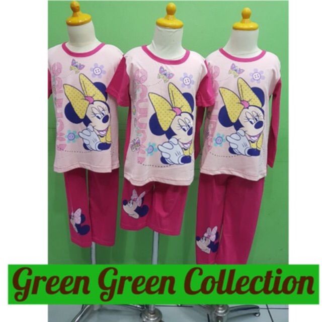 Piyama Kaos Anak Premium Minnie Mouse