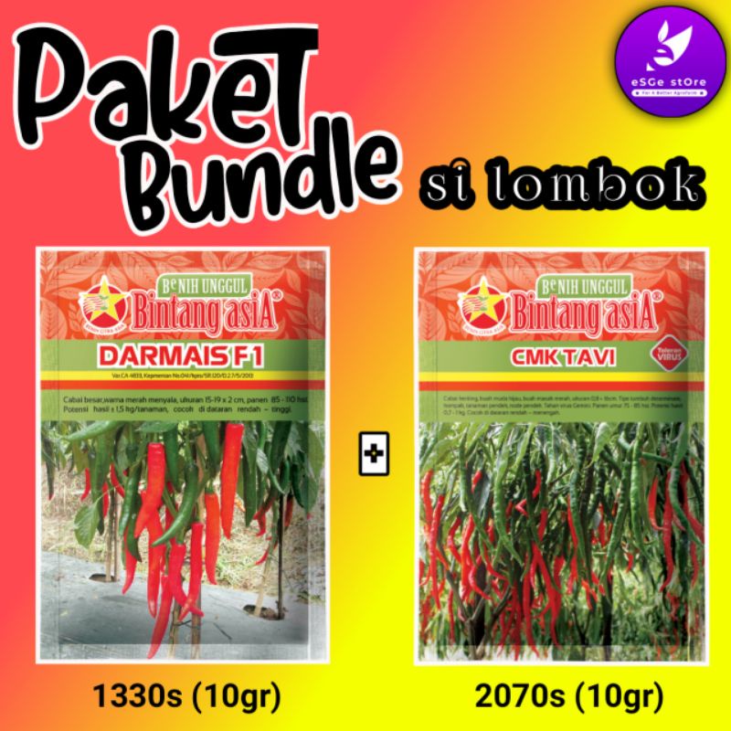 Benih bibit Lombok DARMAIS F1 plus Lombok CMK TAVI cabai keriting tahan virus