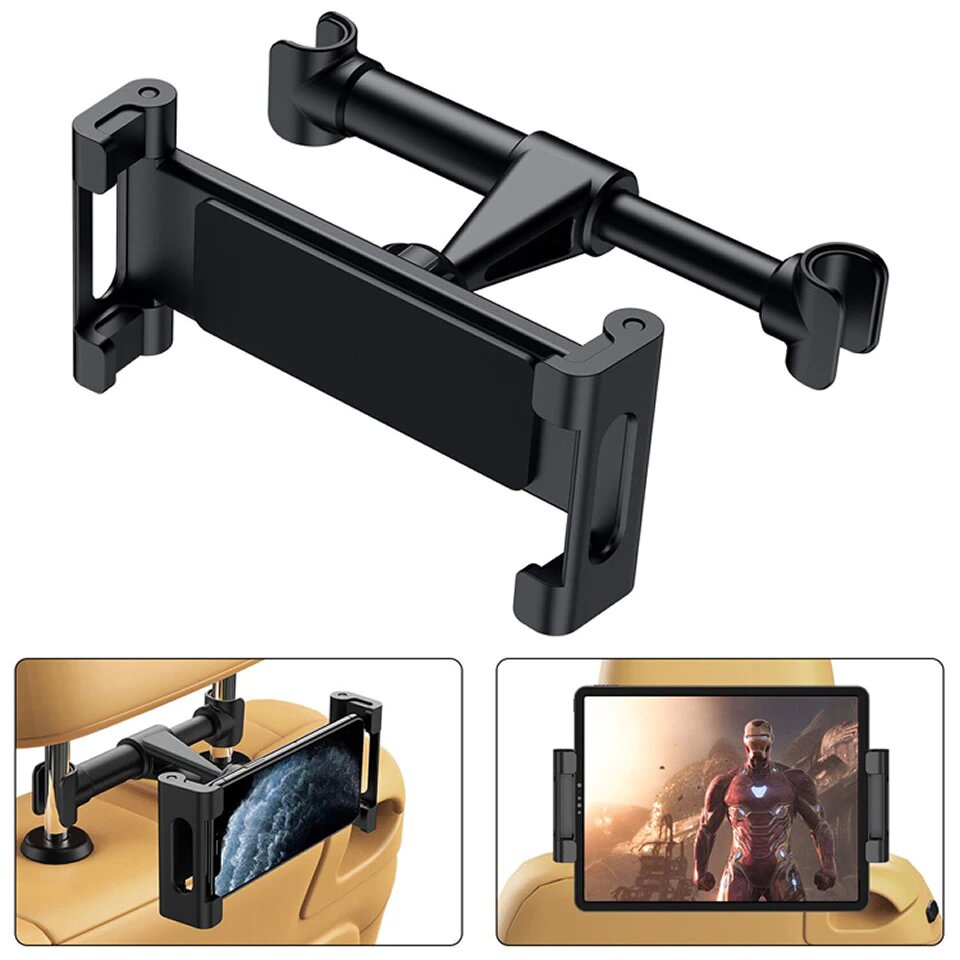 Car Back Seat Headrest Mount Phone Holder HP Tablet iPad Jok Mobil 360