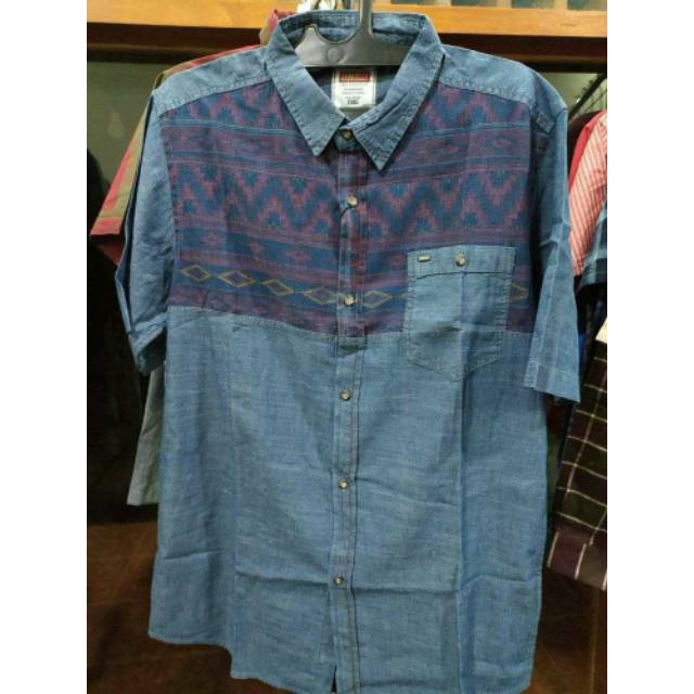 Gabrielle kemeja pria lengan pendek