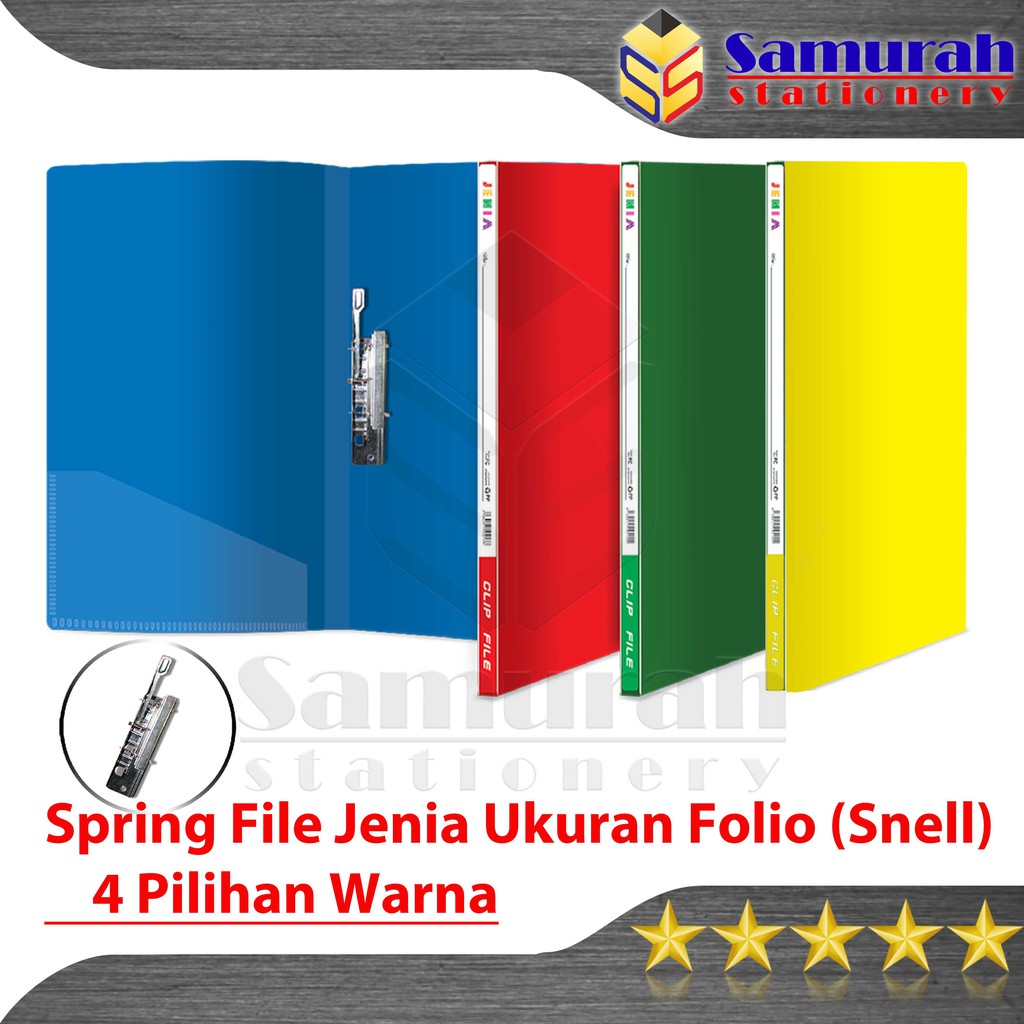 

Clip File Polos Ukuran Folio / Map Album Plastik Jepit Kertas Dokumen