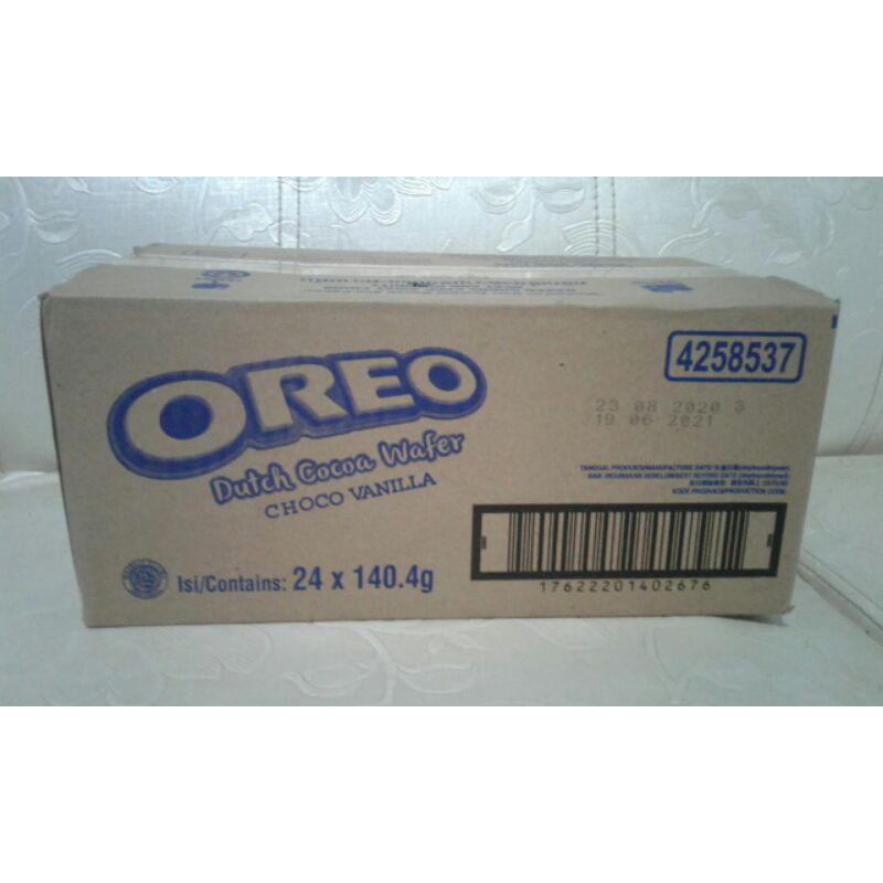 

OREO CHOCO VANILLA DUTCH COCOA WAFER / KARTONAN 24 × 140GRAM / OREO WAFER / VIRAL / LIMITED