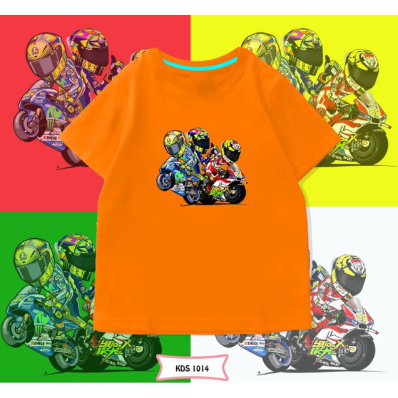 T-SHIRT / KAOS KIDS CEWE-COWO MOTO GP COTTON 24S